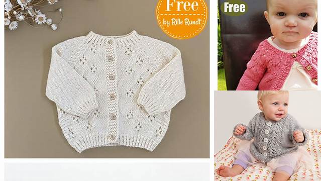 98+ Free Knitting Pattern Baby Lace Cardigan