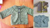 18+ Free Knitting Pattern Baby Raglan Cardigan