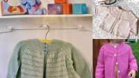 64+ Free Knitting Pattern Baby Yoke Cardigan