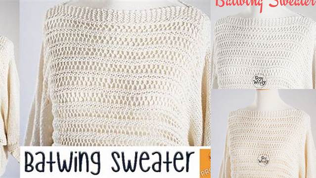 76+ Free Knitting Pattern Batwing Sweater