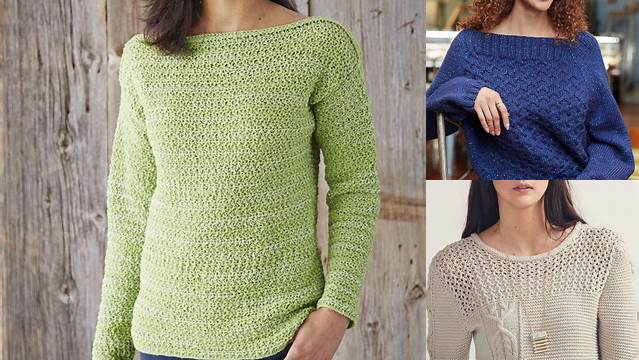 81+ Free Knitting Pattern Boat Neck Sweater