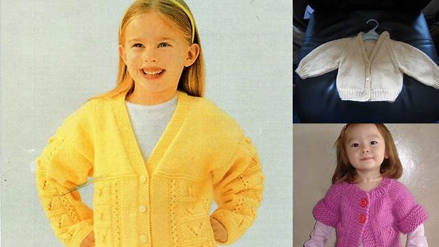 3+ Free Knitting Pattern Child's Raglan Cardigan