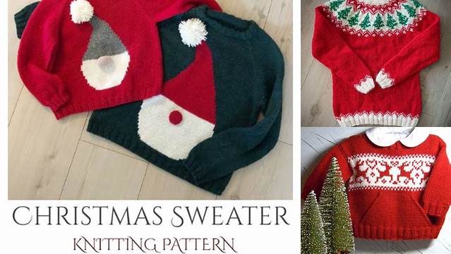 59+ Free Knitting Pattern Christmas Sweater