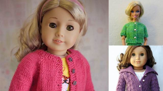 95+ Free Knitting Pattern Doll Cardigan