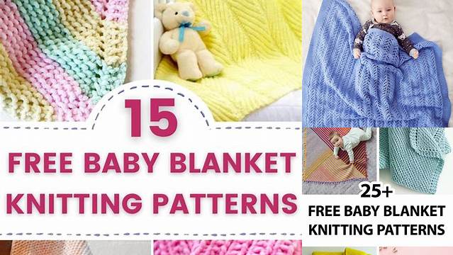 78+ Free Knitting Pattern For Baby Blanket Beginners For Beginners Straight