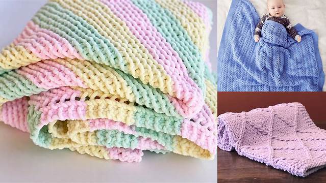 4+ Free Knitting Pattern For Baby Blanket In Chunky Wool