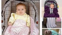 6+ Free Knitting Pattern For Baby Car Seat Blanket Straight Needles