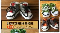 46+ Free Knitting Pattern For Baby Converse Booties