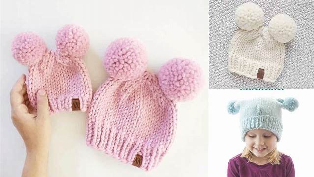 32+ Free Knitting Pattern For Baby Double Pom Pom Hat