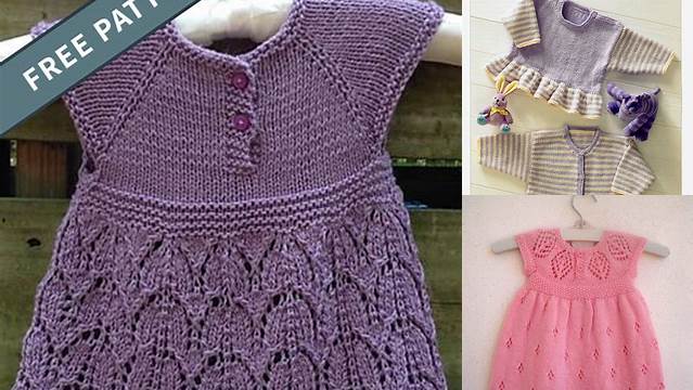 74+ Free Knitting Pattern For Baby Dress Straight Needles