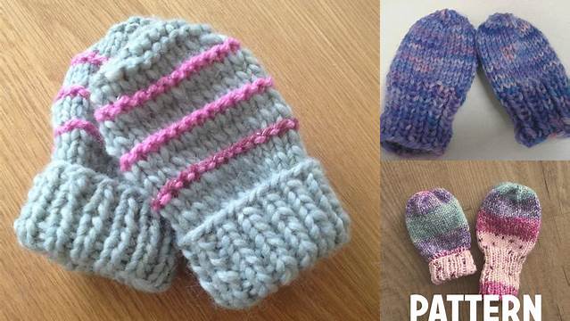 24+ Free Knitting Pattern For Baby Thumbless Mittens