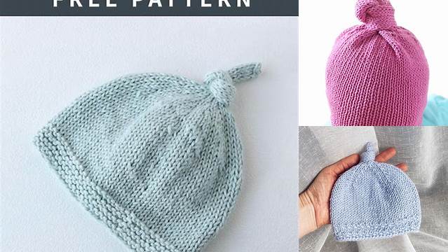 26+ Free Knitting Pattern For Baby Top Knot Hat