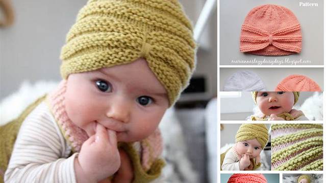 19+ Free Knitting Pattern For Baby Turban Hat