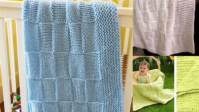 89+ Free Knitting Pattern For Basket Weave Baby Blanket Pdf