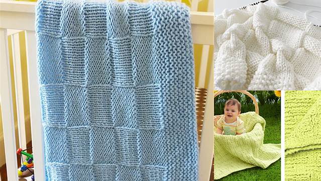 52+ Free Knitting Pattern For Basket Weave Baby Blanket