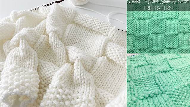 68+ Free Knitting Pattern For Basket Weave Blanket