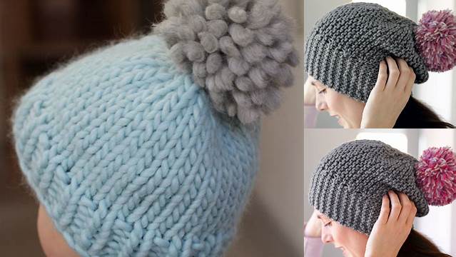 36+ Free Knitting Pattern For Bobble Hat Straight Needles