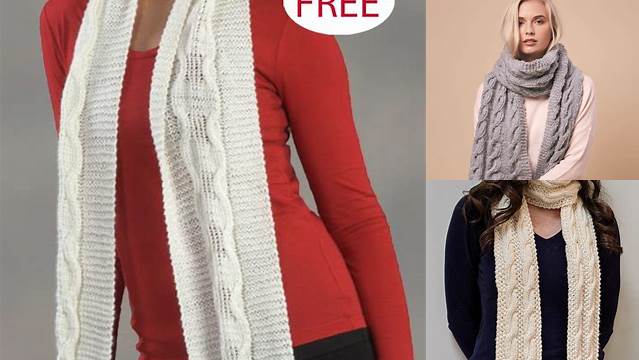 50+ Free Knitting Pattern For Cable Scarf