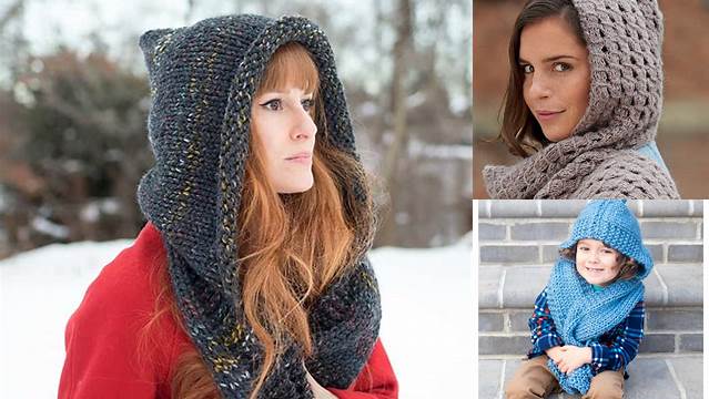 27+ Free Knitting Pattern For Child's Hooded Scarf