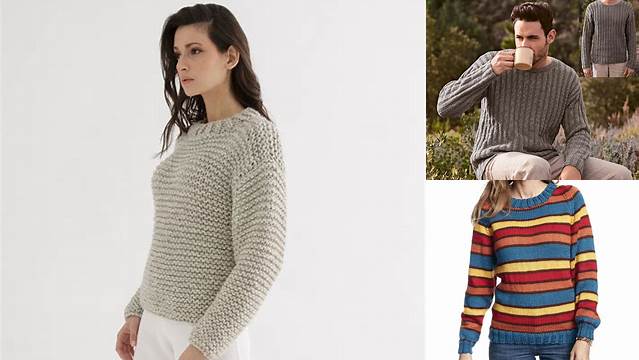 54+ Free Knitting Pattern For Crew Neck Sweater