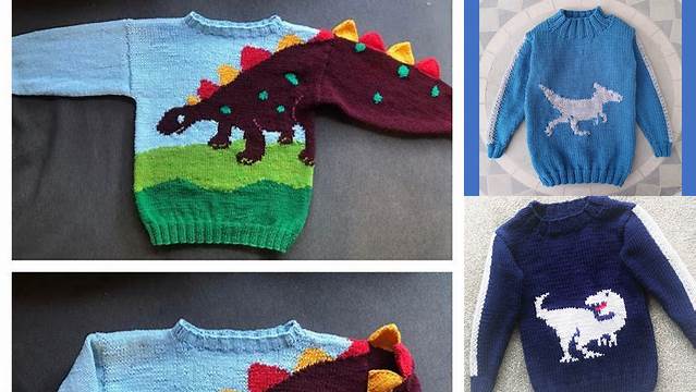 66+ Free Knitting Pattern For Dinosaur Sweater