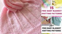 19+ Free Knitting Pattern For Easy Baby Blanket