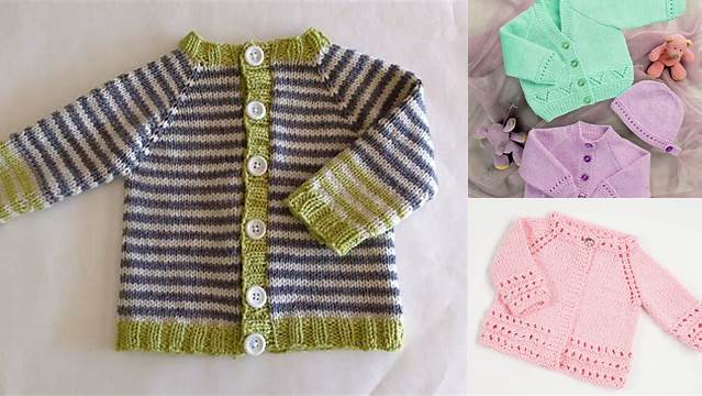 87+ Free Knitting Pattern For Easy Baby Cardigan