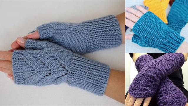 11+ Free Knitting Pattern For Fingerless Gloves Using 2 Needles