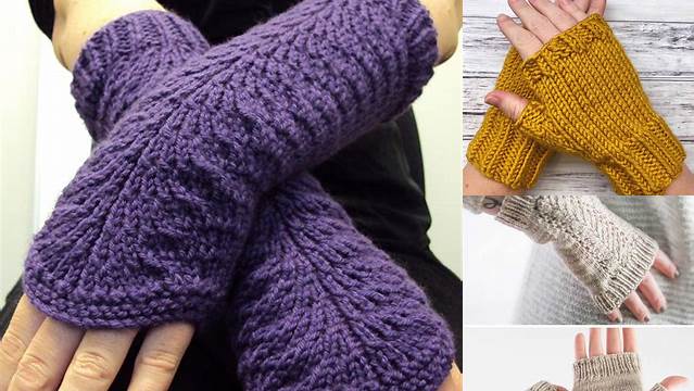 55+ Free Knitting Pattern For Fingerless Gloves With Thumb