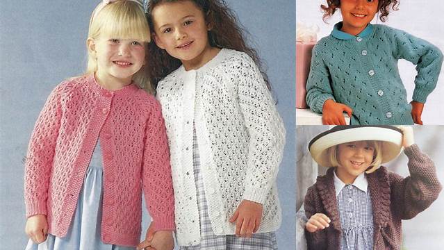 23+ Free Knitting Pattern For Girls Cardigan Pdf