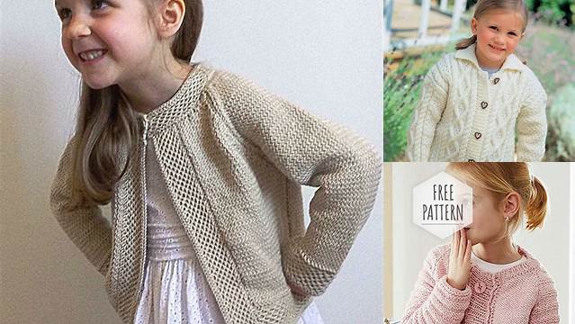 52+ Free Knitting Pattern For Girls Jacket