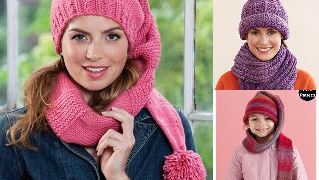 82+ Free Knitting Pattern For Hat Scarf Combo