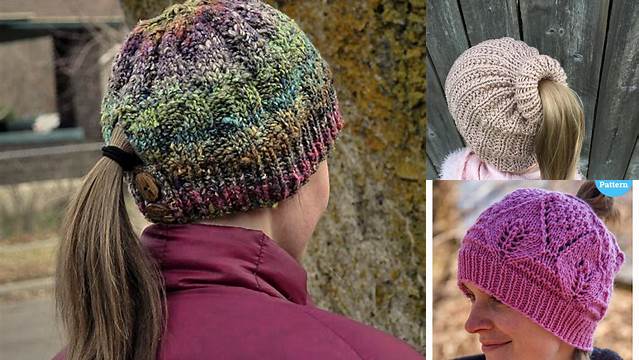 32+ Free Knitting Pattern For Hat With Ponytail Hole