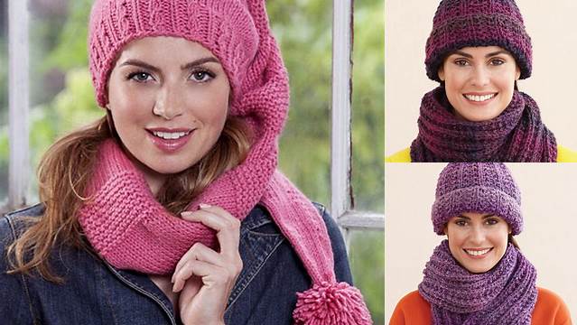 47+ Free Knitting Pattern For Hat With Scarf Attached