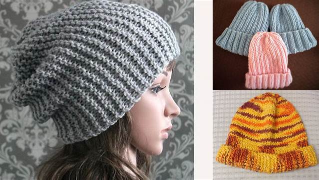 43+ Free Knitting Pattern For Hats On Two Needles