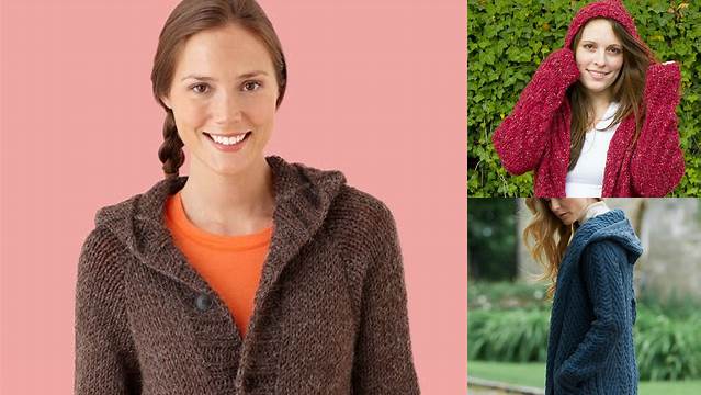 38+ Free Knitting Pattern For Hooded Cardigan