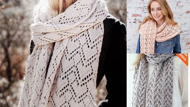 81+ Free Knitting Pattern For Lacy Scarf