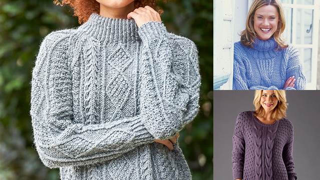 20+ Free Knitting Pattern For Ladies Cable Jumper