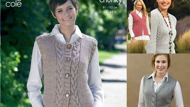 12+ Free Knitting Pattern For Ladies Waist Coat