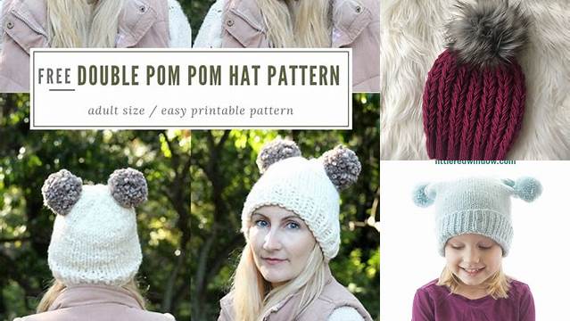 18+ Free Knitting Pattern For Pom Pom Hat