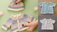 60+ Free Knitting Pattern For Premature Baby Cardigan