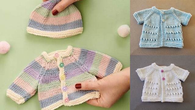 60+ Free Knitting Pattern For Premature Baby Cardigan