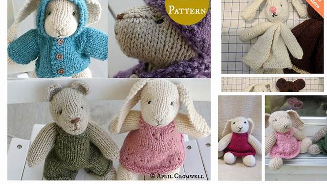 43+ Free Knitting Pattern For Rabbit And Bear