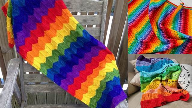 81+ Free Knitting Pattern For Rainbow Blanket