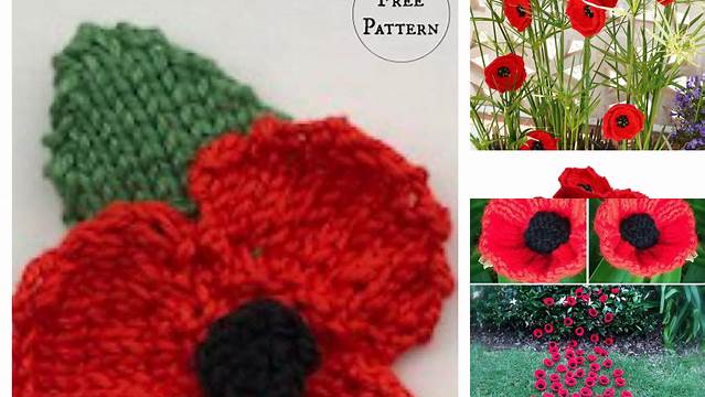 7+ Free Knitting Pattern For Remembrance Day Poppy