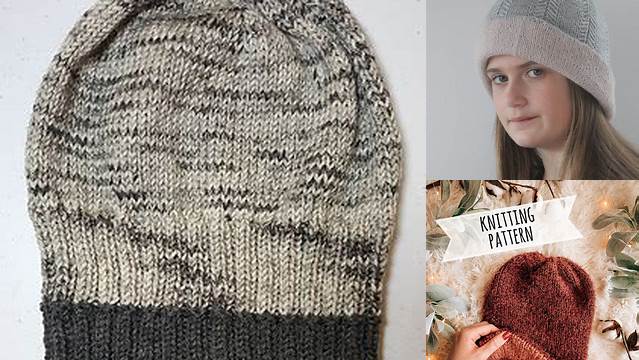 63+ Free Knitting Pattern For Reversible Hat