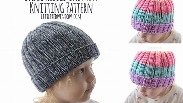 87+ Free Knitting Pattern For Ribbed Baby Hats