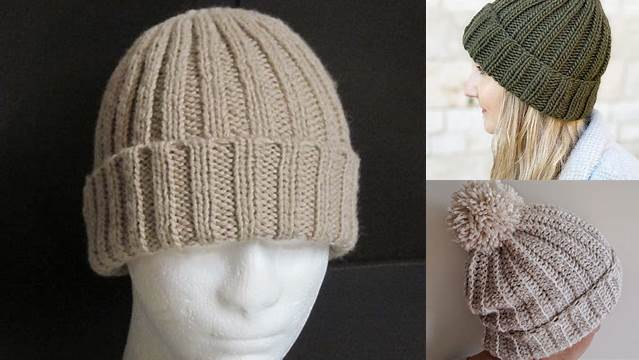 10+ Free Knitting Pattern For Ribbed Beanie Hat