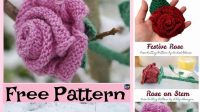 16+ Free Knitting Pattern For Roses