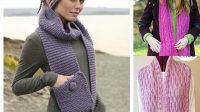 71+ Free Knitting Pattern For Scarf With Pockets